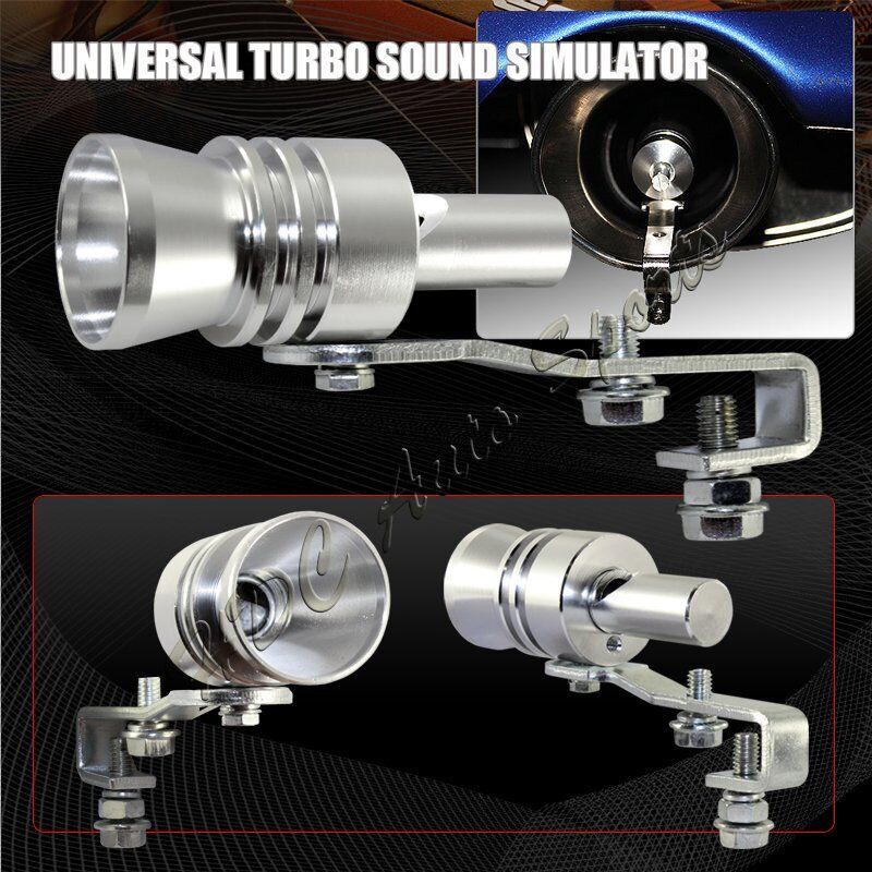 Universal Fake Turbo Sound Exhaust Whistle Blow off Valve Simulator Whistler XL