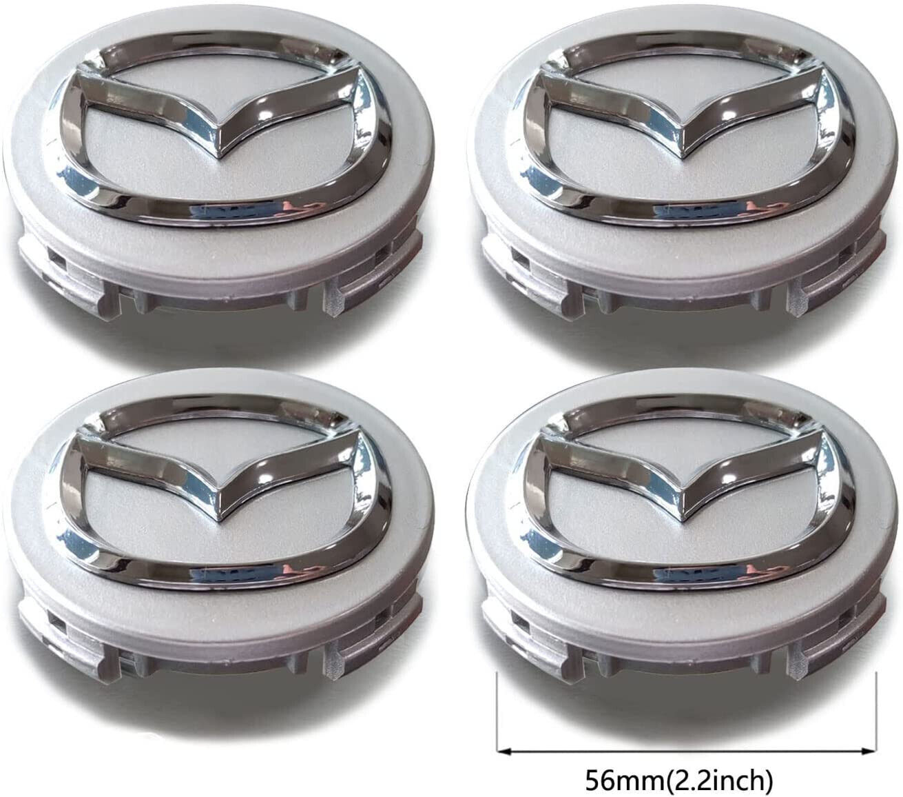 SET OF 4 Mazda A127 BBM237190 3954 Maita MX5 Wheel Center Caps Hubcaps 2.125\