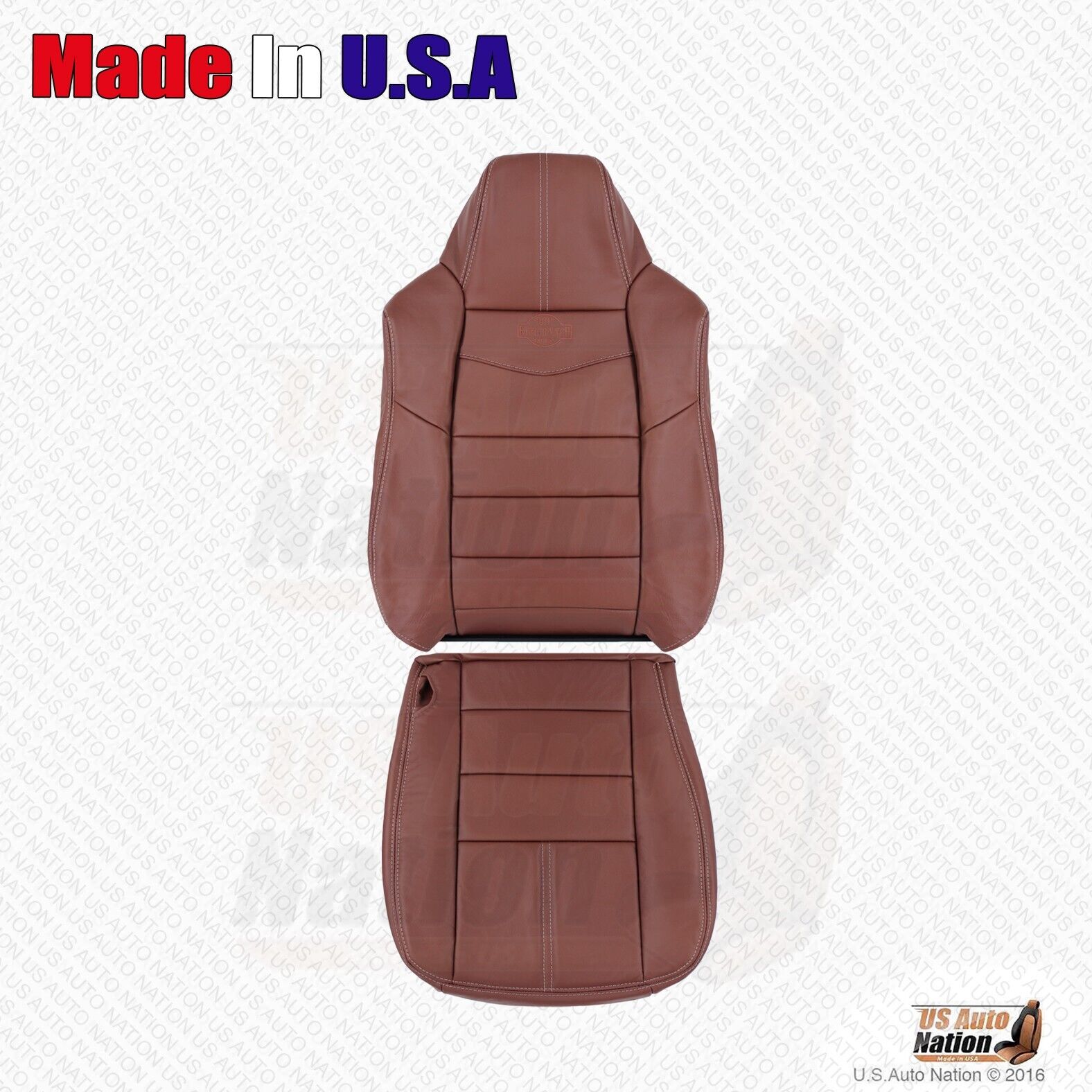 2008 - 2010 Ford F250 F350 KING RANCH Driver Bottom & Top Leather Seat Cover