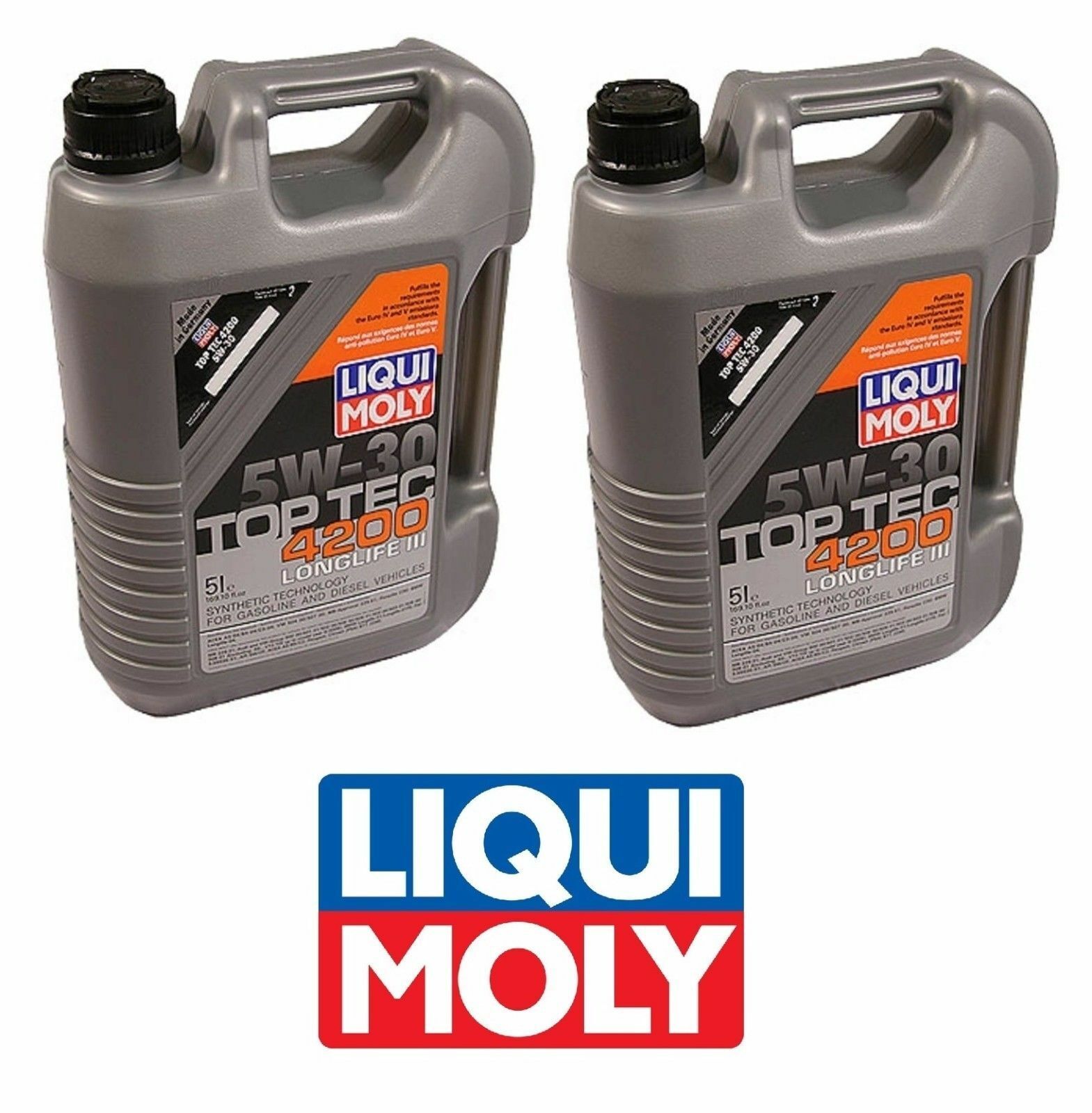 10 Liters Liqui Moly TOP TEC 4200 5w30 Synthetic Engine Oil for Acura Lexus VW