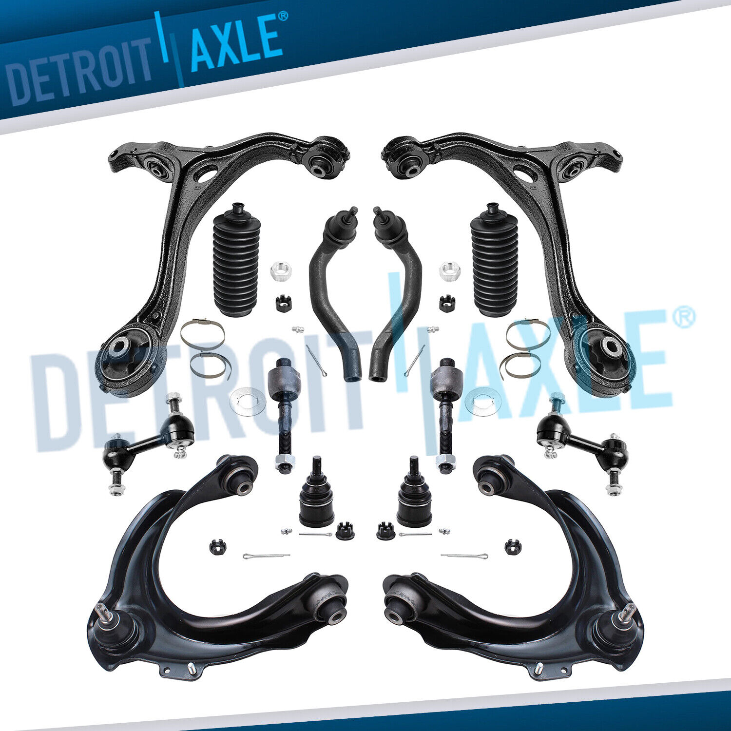 14pc Front Upper Lower Control Arms Suspension Kit for 2003 - 2007 Accord TSX