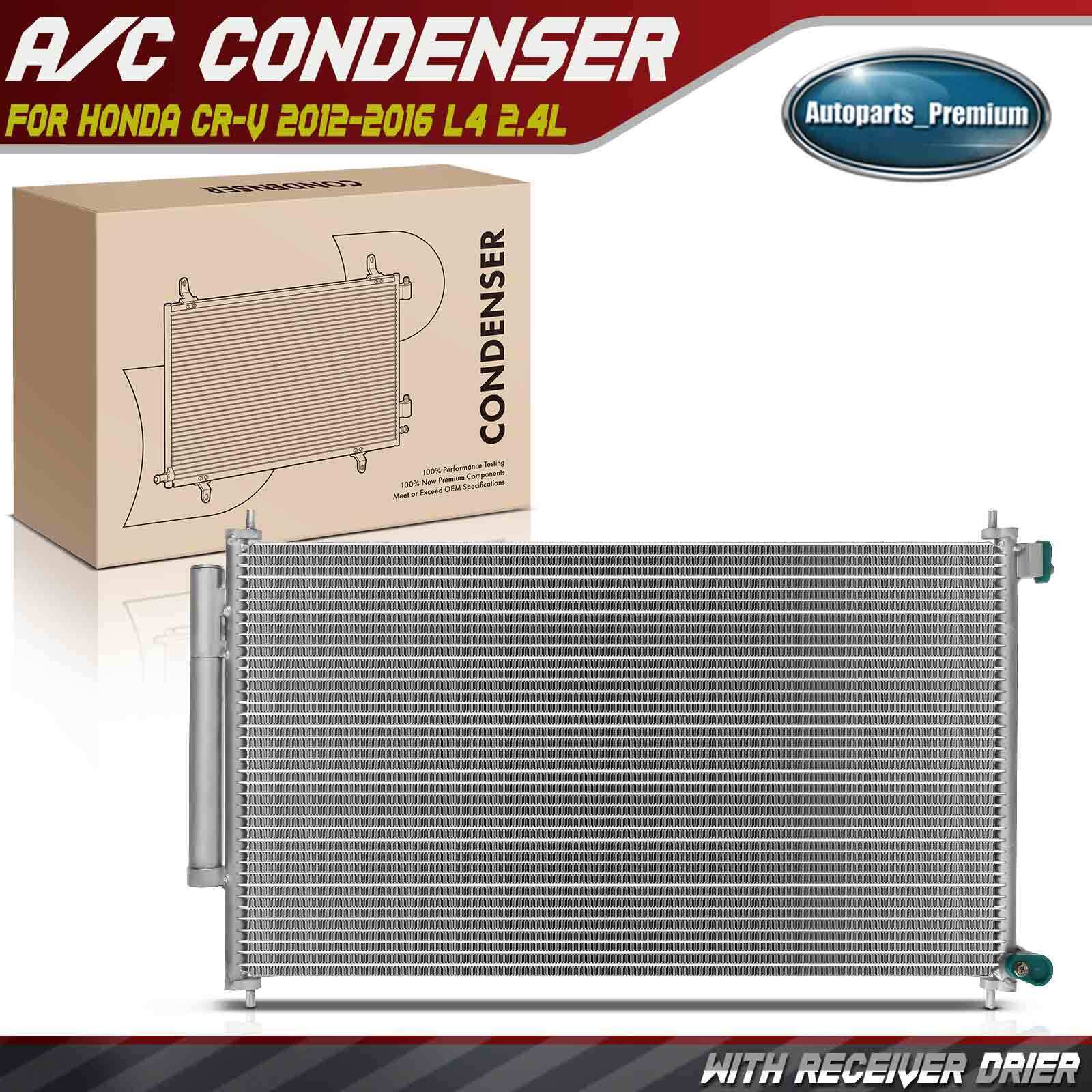 AC Condenser with Receiver Drier for Honda CR-V CRV 2012-2016 2.4L 80110T0AA01