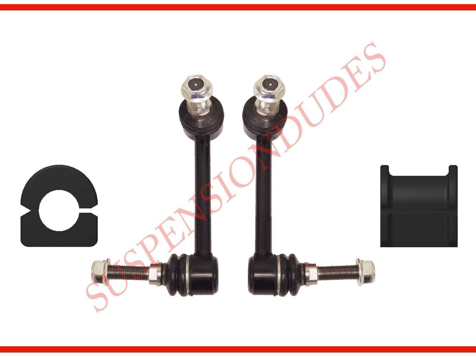 4pc Front Sway Bar Links + Front Bushings 4x4 Toyota Tacoma 2005-2015 29mm-30mm