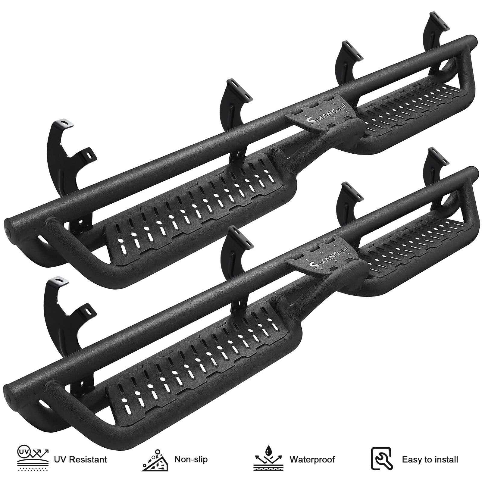 FIT 2007-2021 Toyota Tundra CrewMax Cab Running Boards Drop Side Steps Nerf Bar