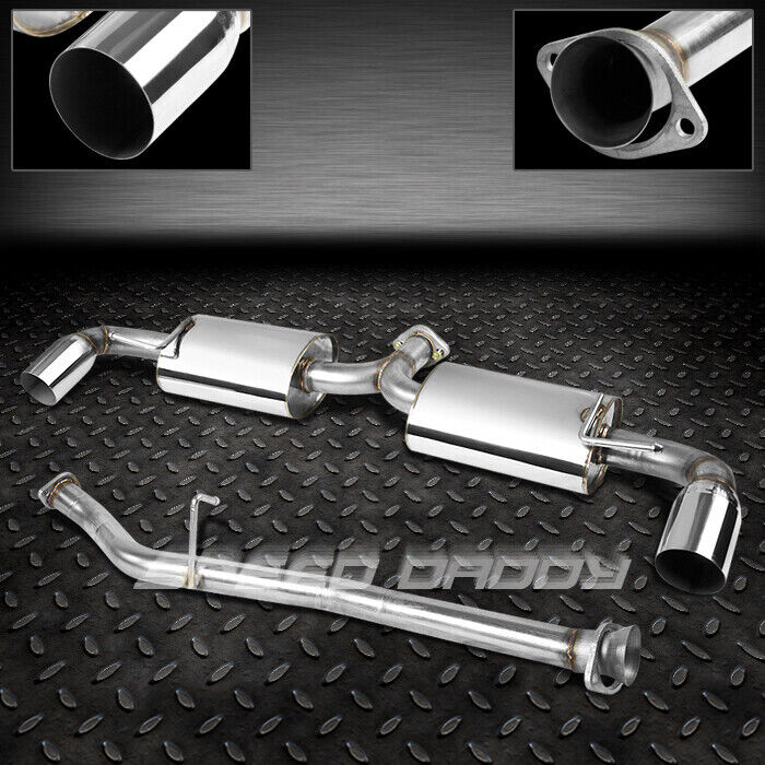 STAINLESS DUAL CAT BACK EXHAUST 3.5\