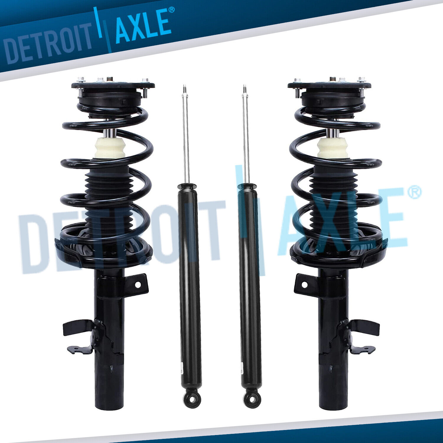 Front Struts w/ Coil Spring Rear Shocks Absorbers Kit for 2012 2013 Ford Focus