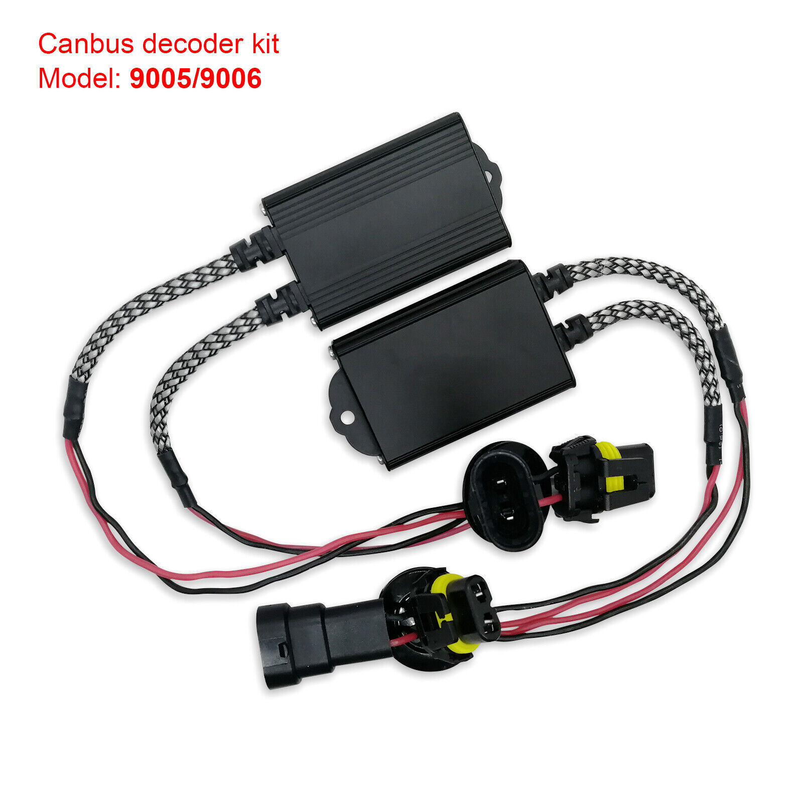 2×H4 LED Headlight Canbus Load Resistor Decoder Free Anti Flicker Error