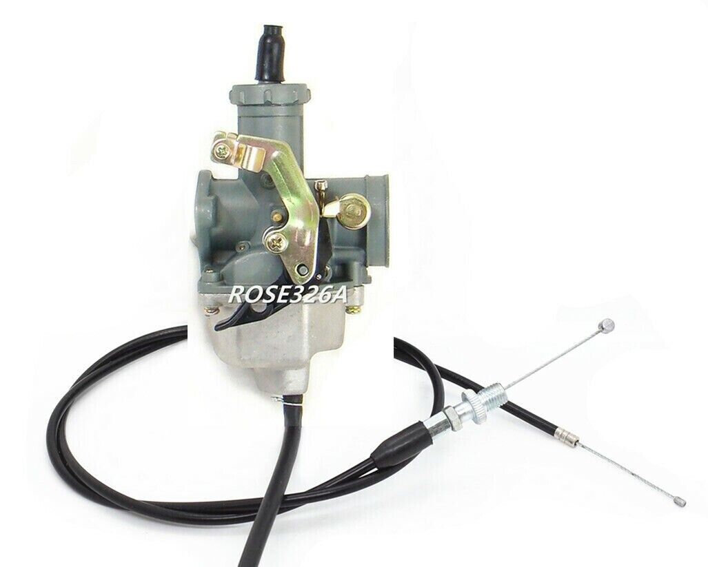 Carburetor & Throttle Cable For Honda NX125 Twinstar 200 CL200T CM185T