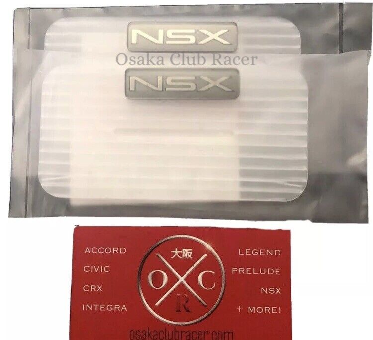 OEM Honda NSX Type S Emblems Silver Door Handle Badges NA2 Acura Zanardi 91-05