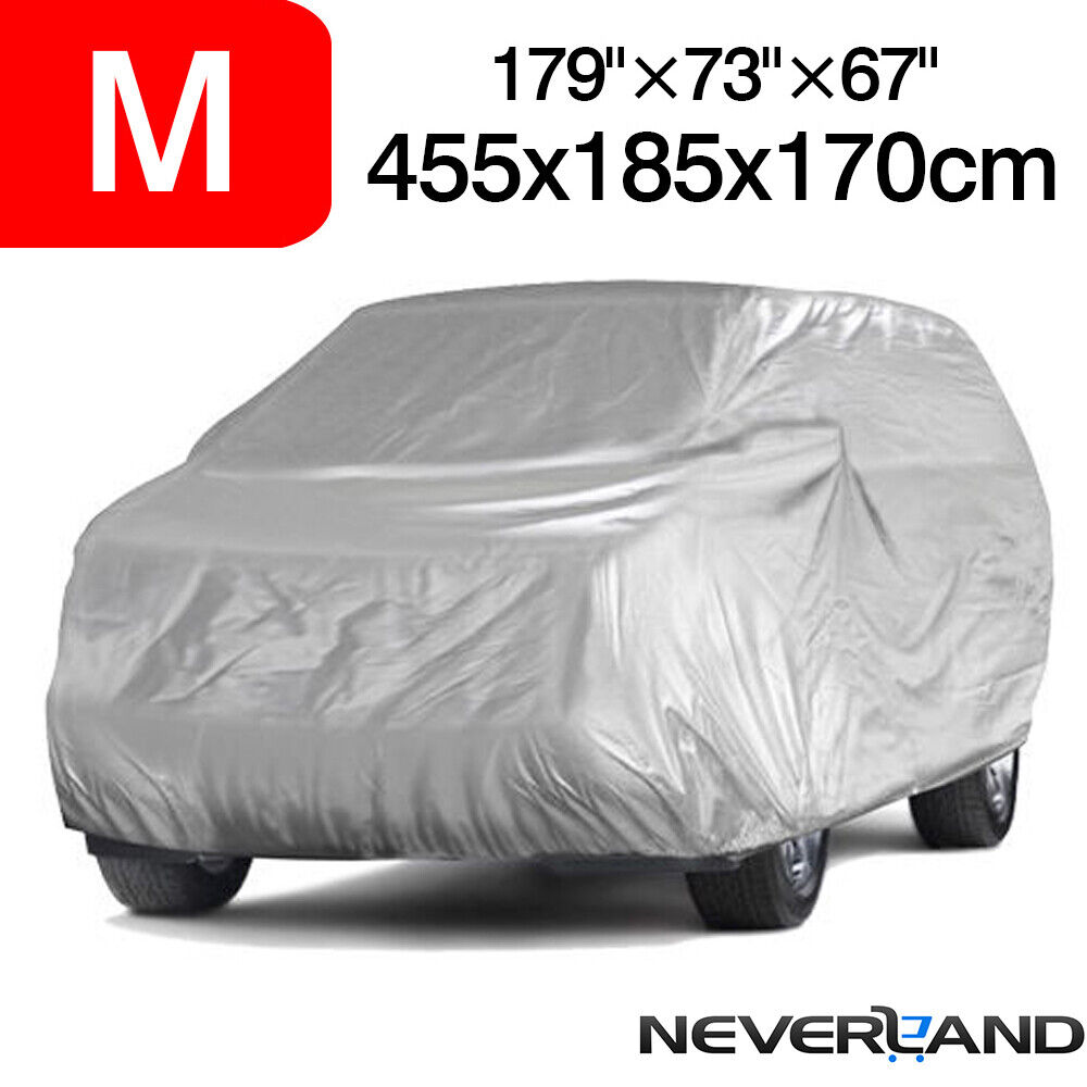 M L XL XXL Car Cover Waterproof Breathable Sun Resistant UV Dust Protect For SUV