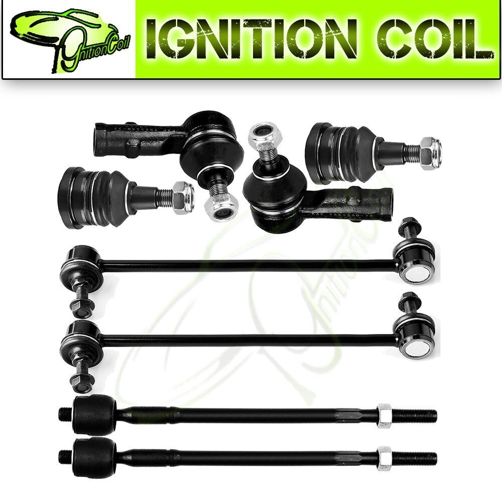 8pc Suspension Tie Rod End Ball Joint Sway Bar Kit For 2006-12 Mitsubishi Galant
