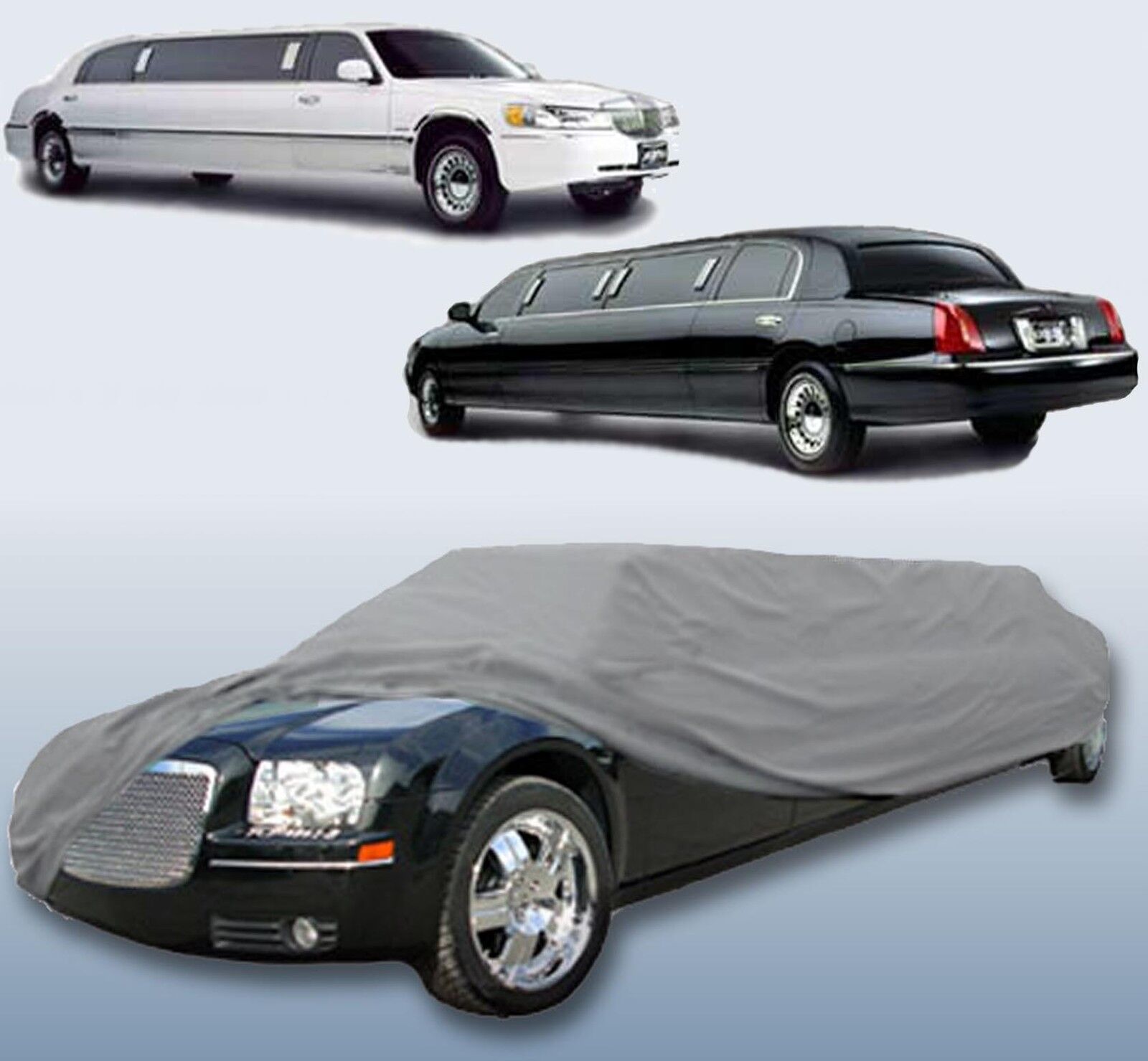 Limousine Limo Stretch Sedan Car Cover for Lincoln Towncar 24\' 65\