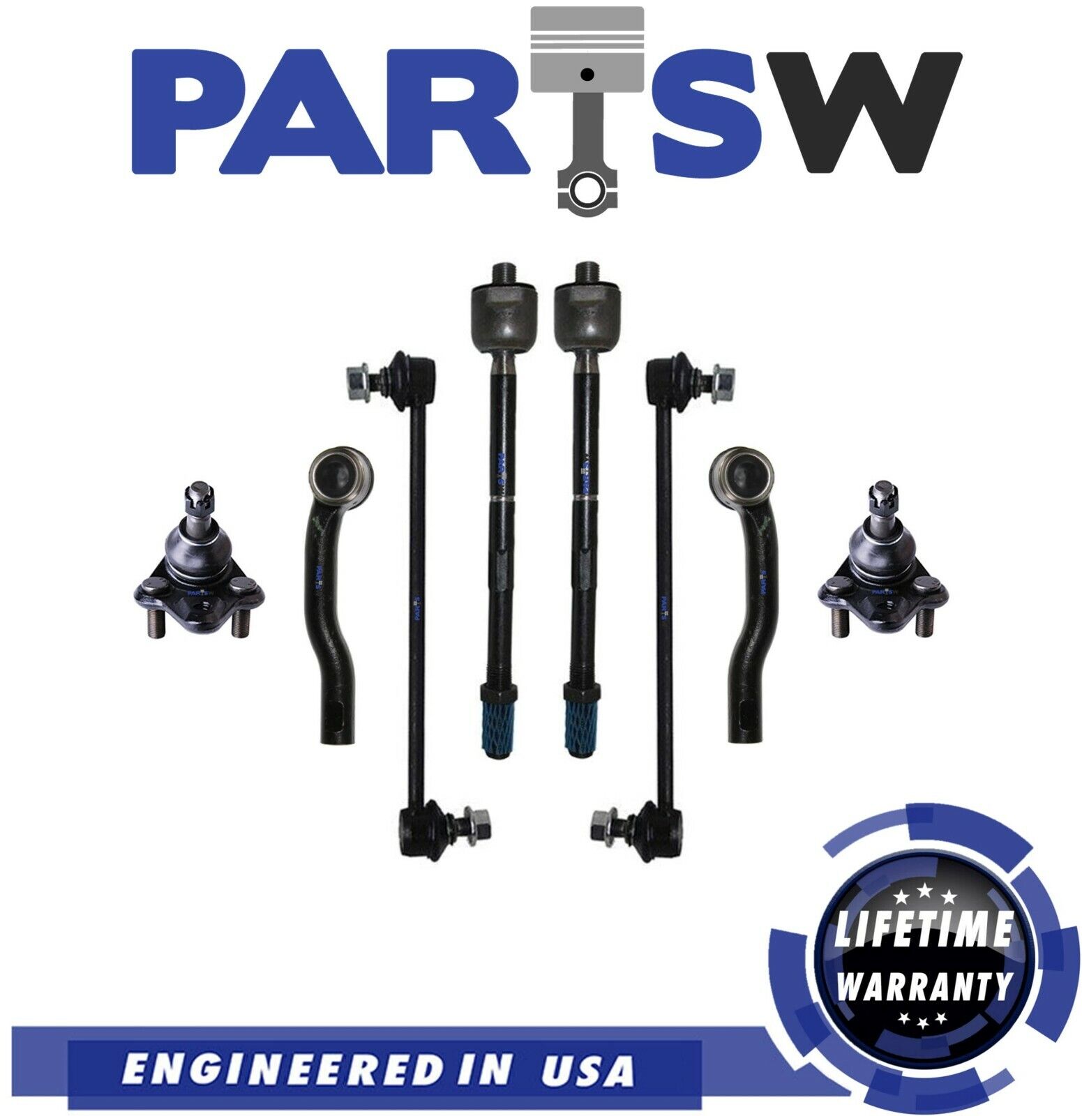 New 8pc Complete Front Suspension Kit for 2003-2008 TOYOTA COROLLA