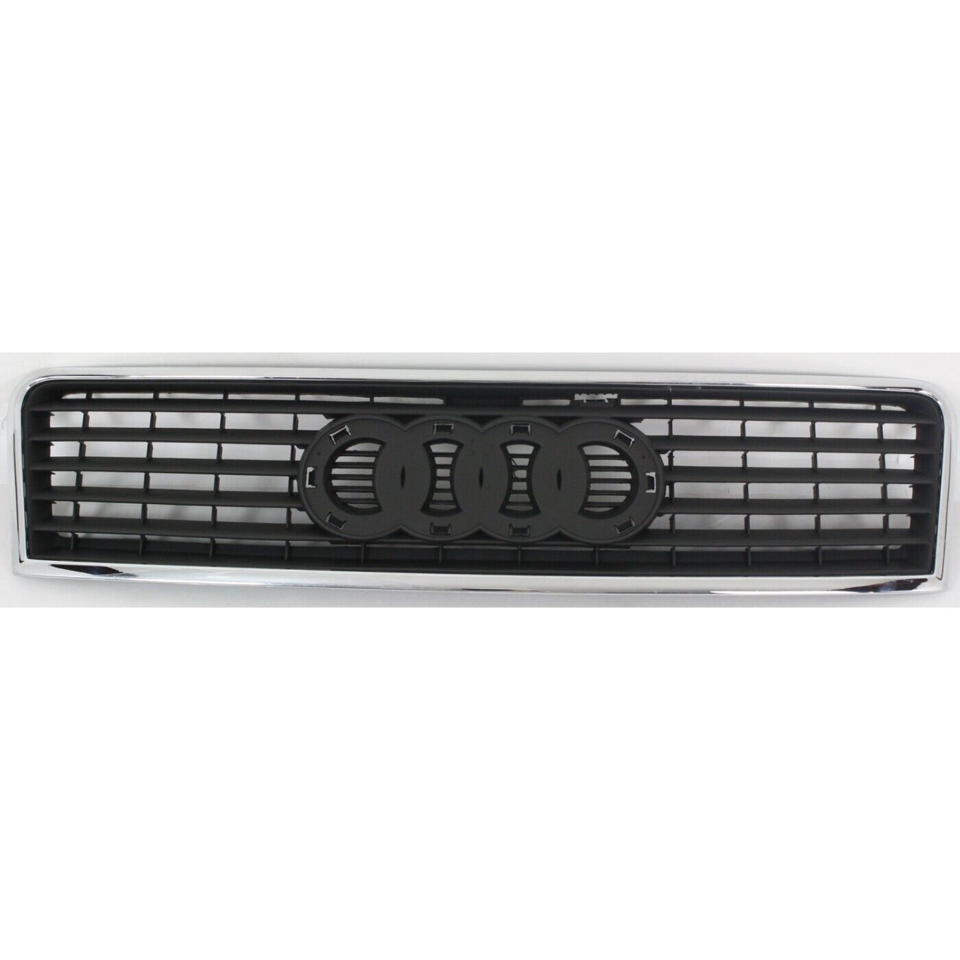 Grille For 2002-2004 Audi A6 Quattro A6 Chrome Shell w/ Primed Insert Plastic