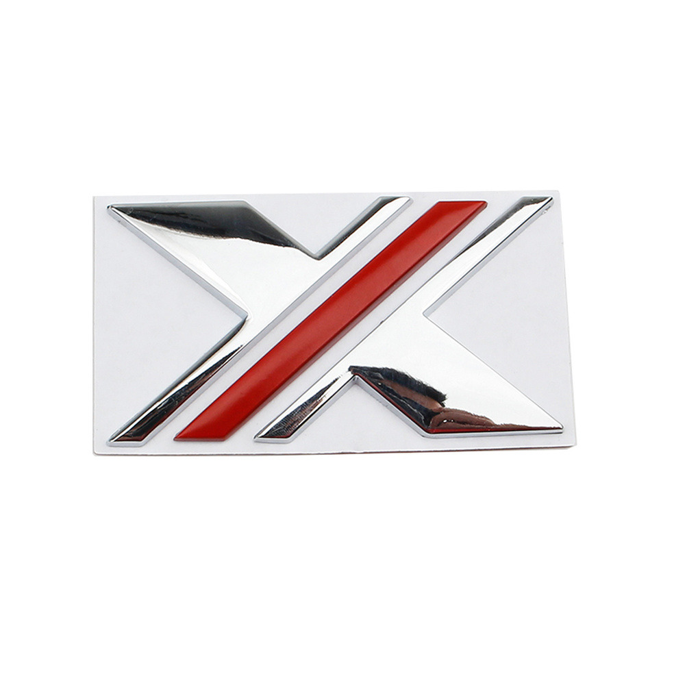 1x Car Rear Trunk Lid 3D Alloy X Emblem Badge Sticker for MG5 MG6 MGA MGB XPOWER