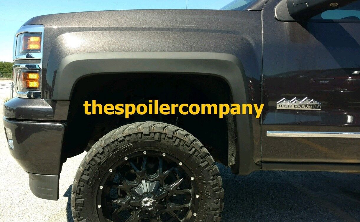 SET OF 4 NEW PAINTED FENDER FLARES FOR 2014-2018 CHEVY SILVERADO 1500