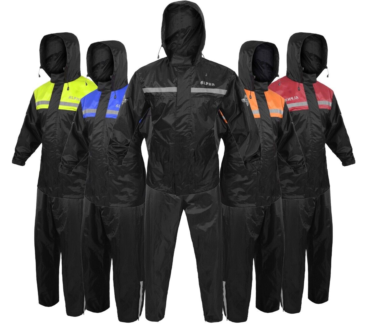Rain Suit for Men Women Jackets Pant Gear Reflective Waterproof motorcycle hivis