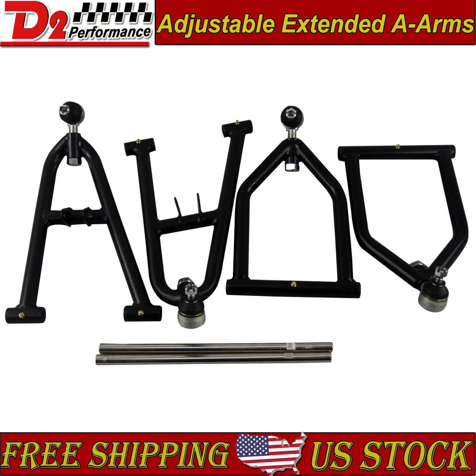 Adjustable Extended A Arms+2+1 Wider Fits 1991-2006 Yamaha banshee 350 YFZ350