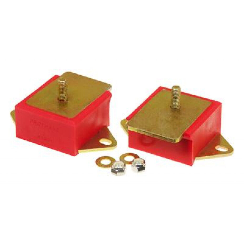 Prothane Motor Mounts For Jeep CJ7 1976-1986 6cyl - Red