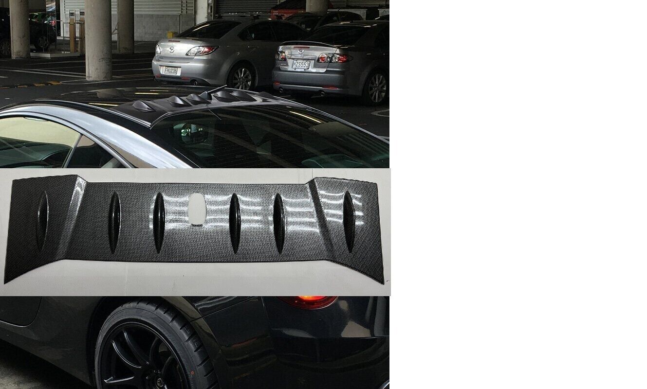 For 13-18 Scion FR-S / Subaru BRZ Carbon Look Shark Fin Rear Roof Spoiler Wing