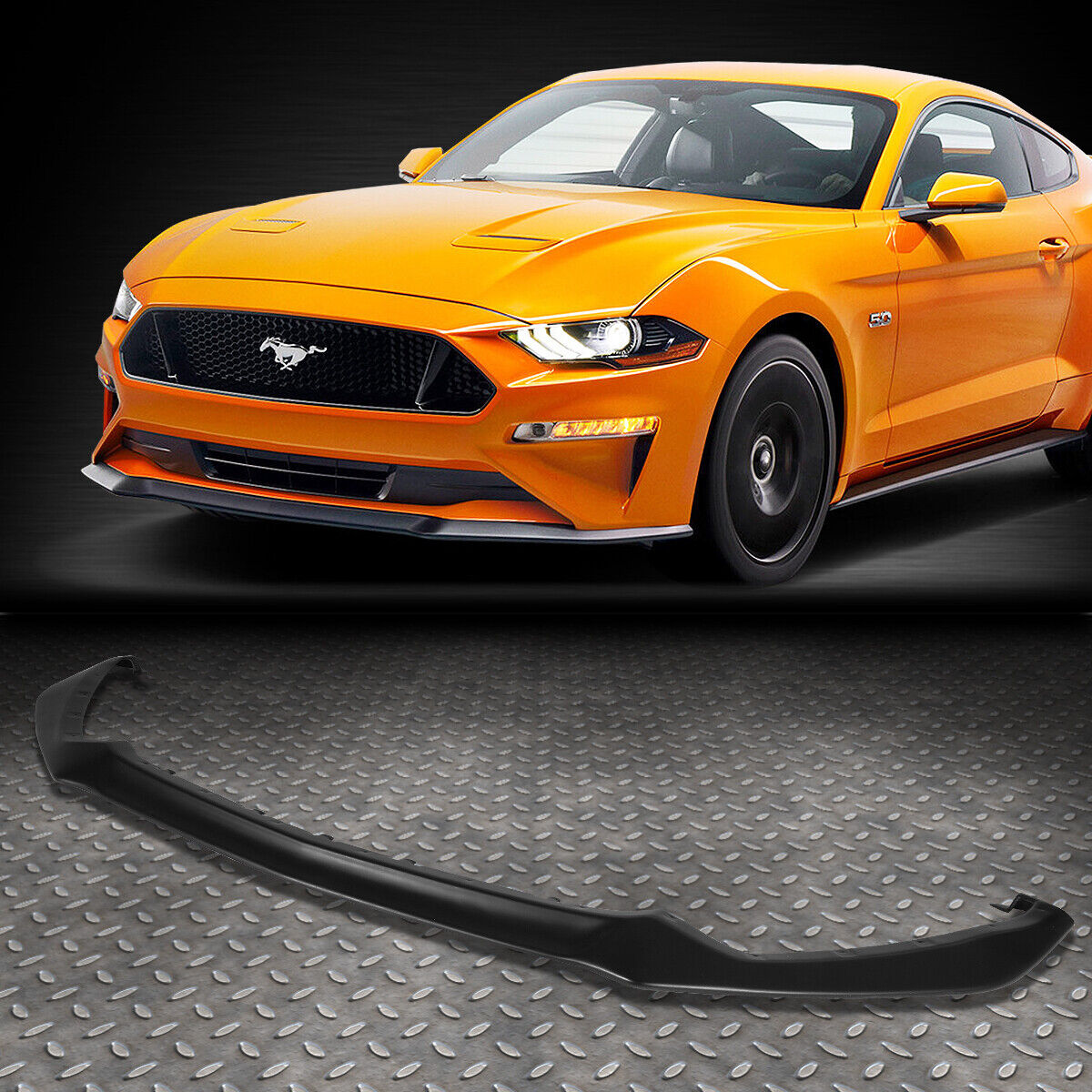 FOR 2015-2017 FORD MUSTANG OE GT STYLE FRONT BUMPER LIP LOWER SPOILER BODY KIT