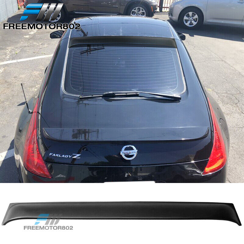 Fits 03-08 Nissan 350Z Coupe Matte Black PP Rear Roof Spoiler Wing