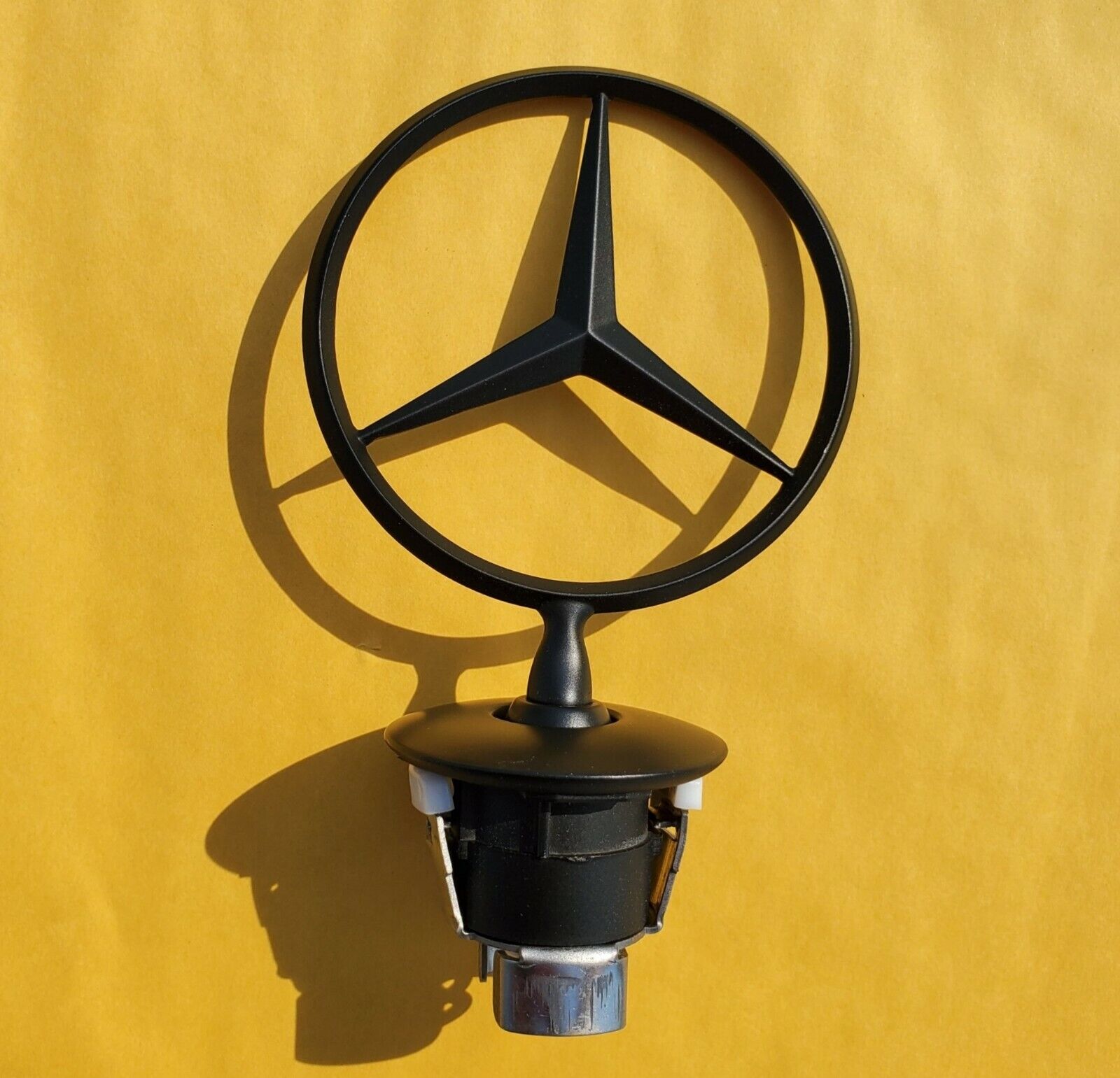 Mercedes Benz Matte Black Hood Ornament Star AMG,C,E,S -Satisfaction Guaranteed 