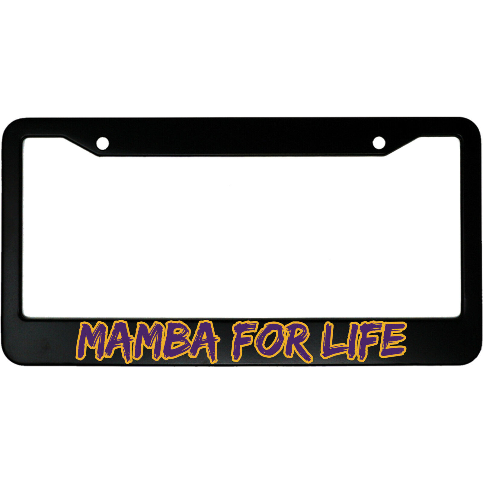 Mamba For Life Aluminum Car License Plate Frame