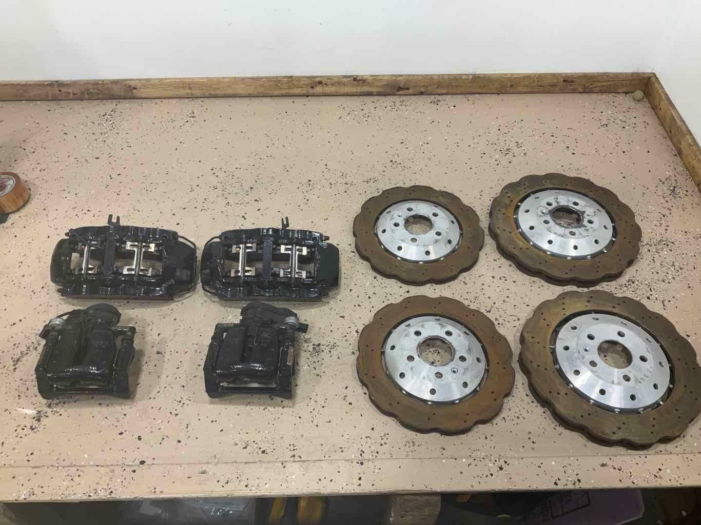2013-2015 Audi RS5 OEM Brembo Brakes Set with Rotors (8 Piston Fronts)