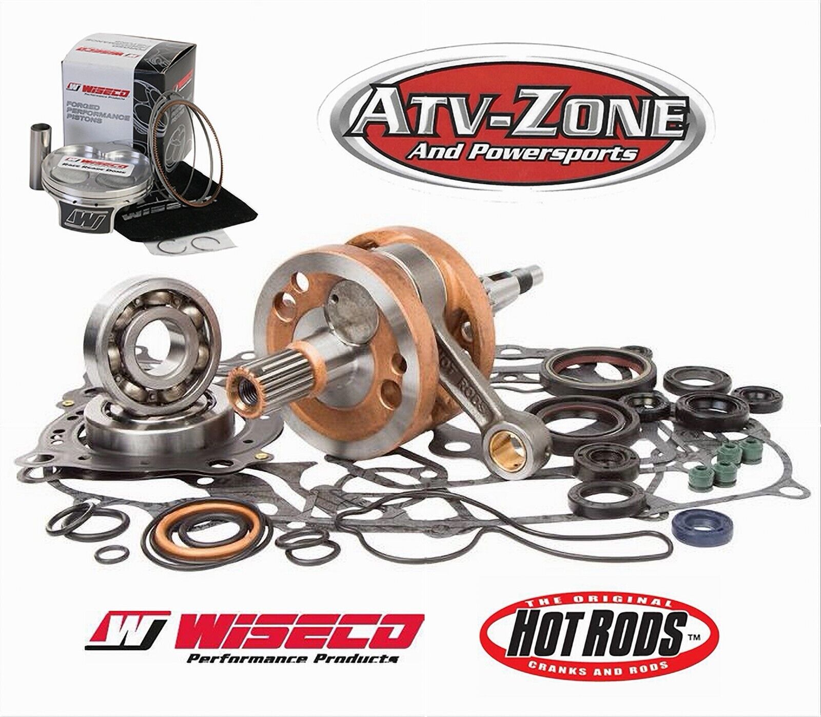 Hot Rods Bottom End Kit and Wiseco Piston 12.0:1 96mm Honda CRF 450R 2002-2005