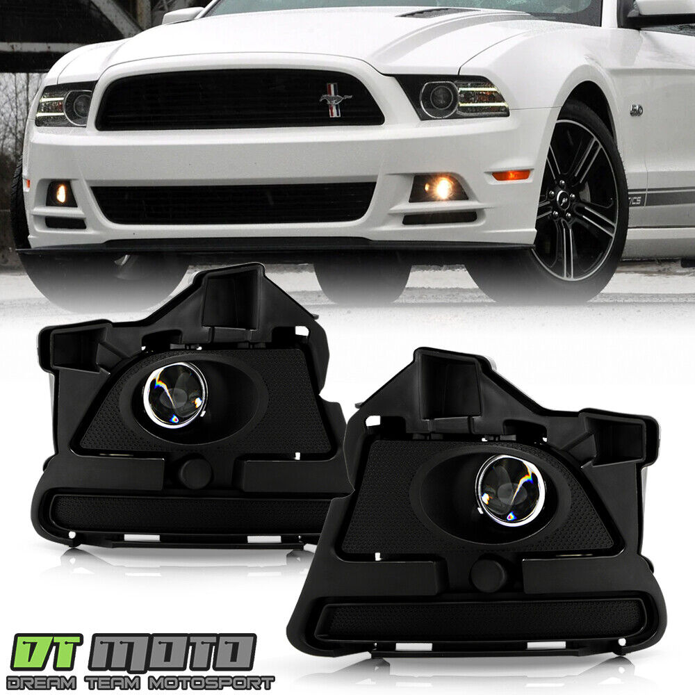 For 2013-2014 Mustang Base|GT|Boss 302 Ford Bumper Fog Lights Lamp w/Switch Pair