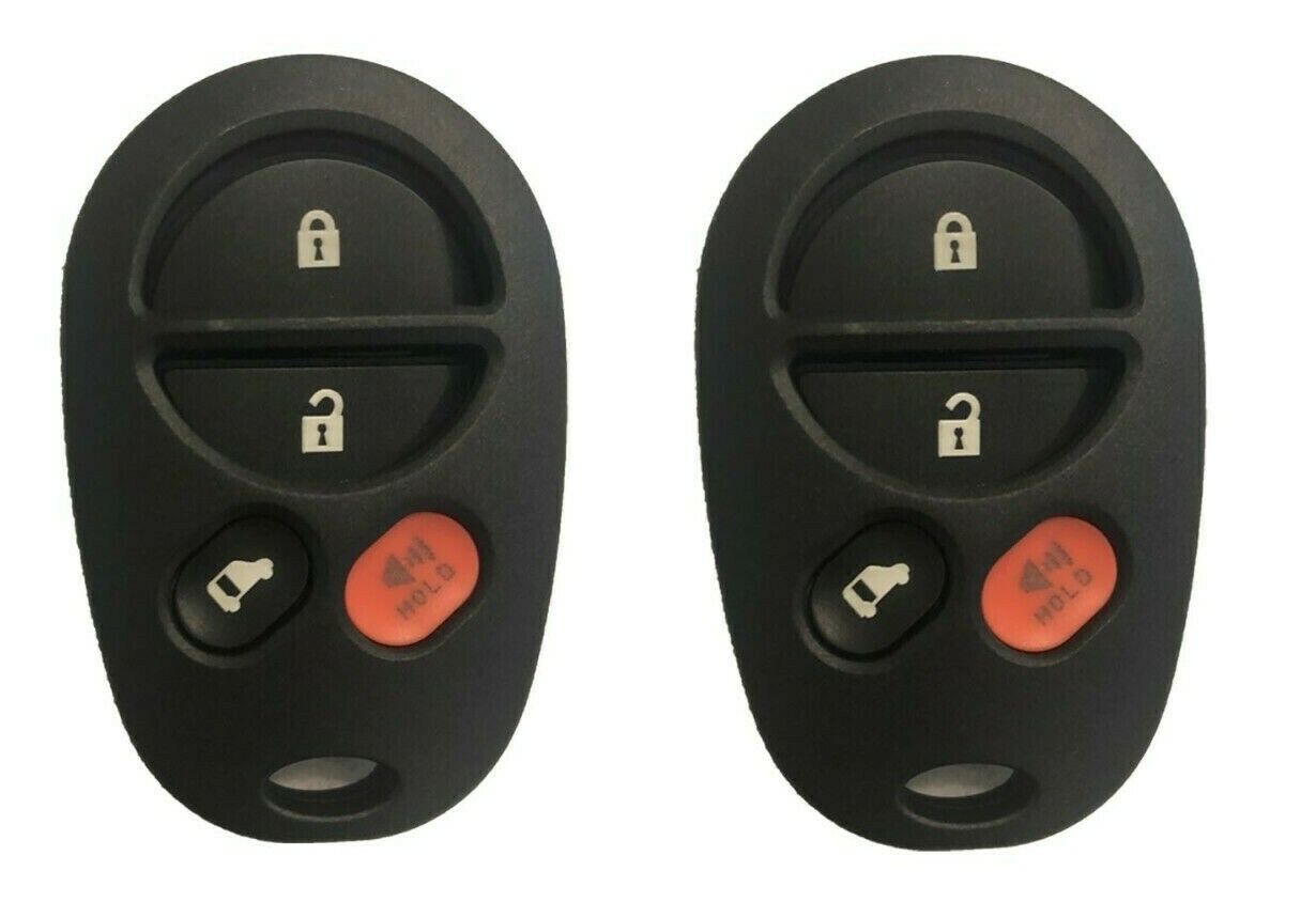 2x New Replacement Keyless Entry Remote Shell Pad Case Key Fob for GQ43VT20T