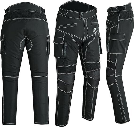 Men\'s Motorcycle Waterproof Textile Cordura Trouser CE Approved Protection