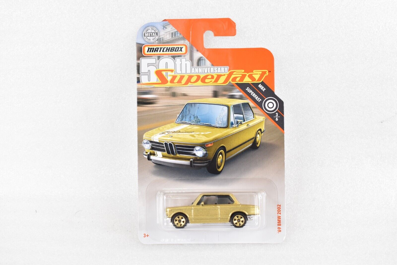 Matchbox ‘69 1969 BMW 2002 50th Anniversary Superfast Gold Series 2019