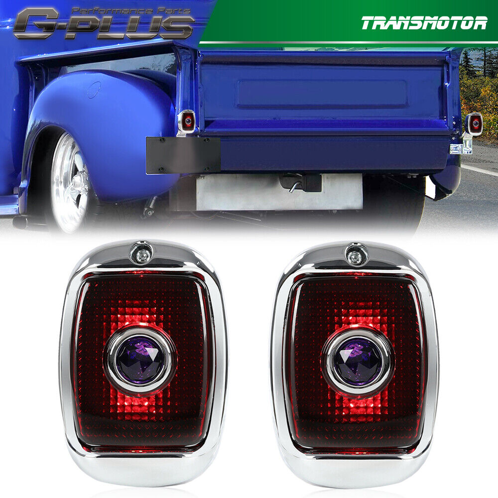LH & RH  Blue Dot Tail Lights Fit For 1937-1938 Chevy Car & 1940-1953 Truck