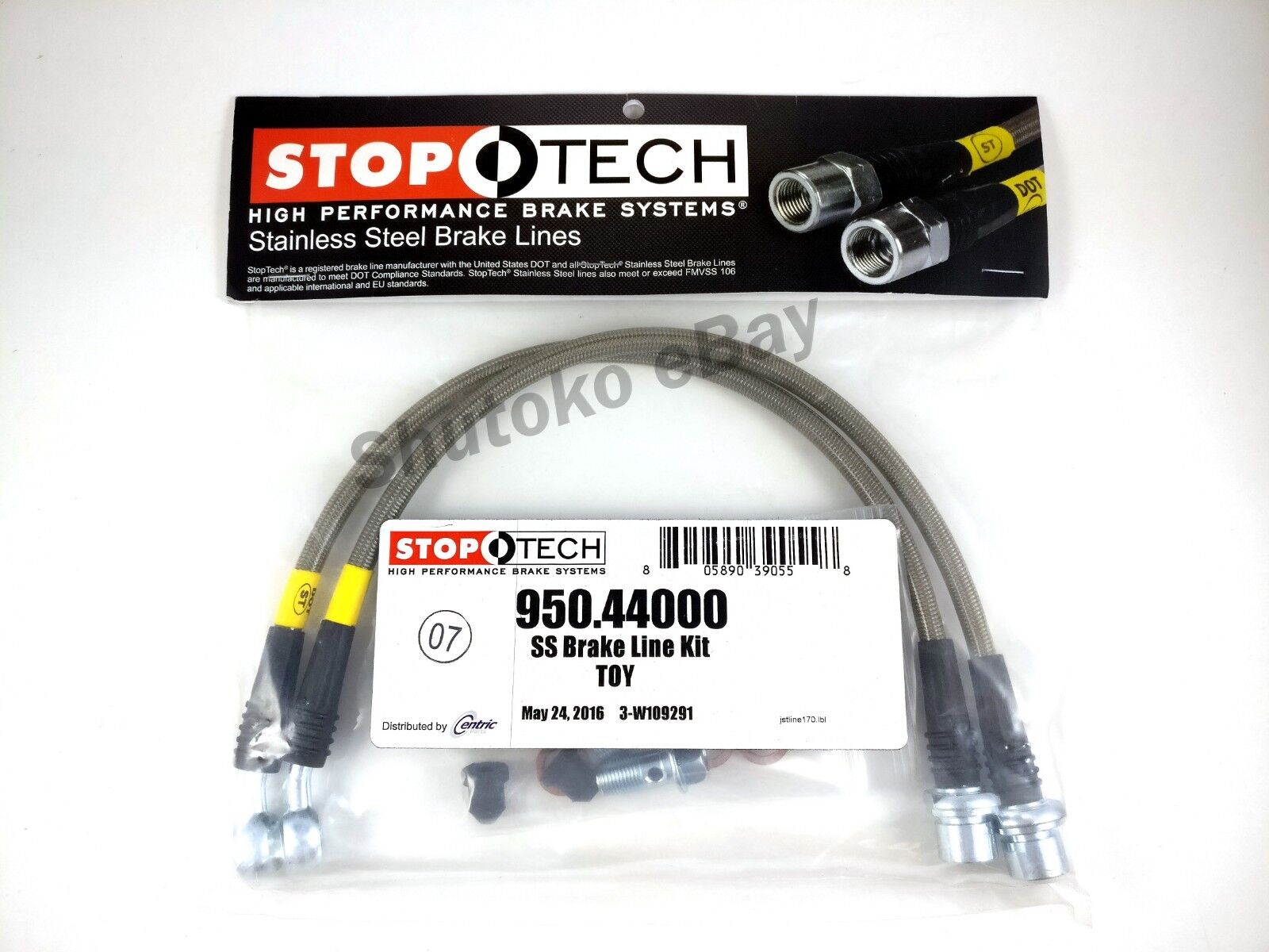 STOPTECH STAINLESS STEEL FRONT BRAKE LINES FOR 01-05 LEXUS IS300 / 02-07 SC430