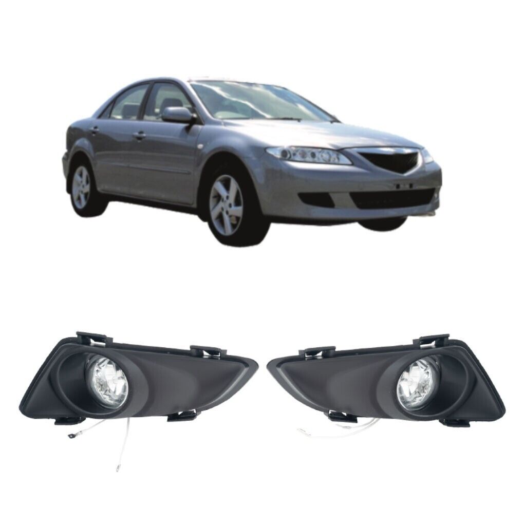 For 2003-2005 Mazda 6 Sedan Fog Lights Lamps with Assembly Set L&R Side