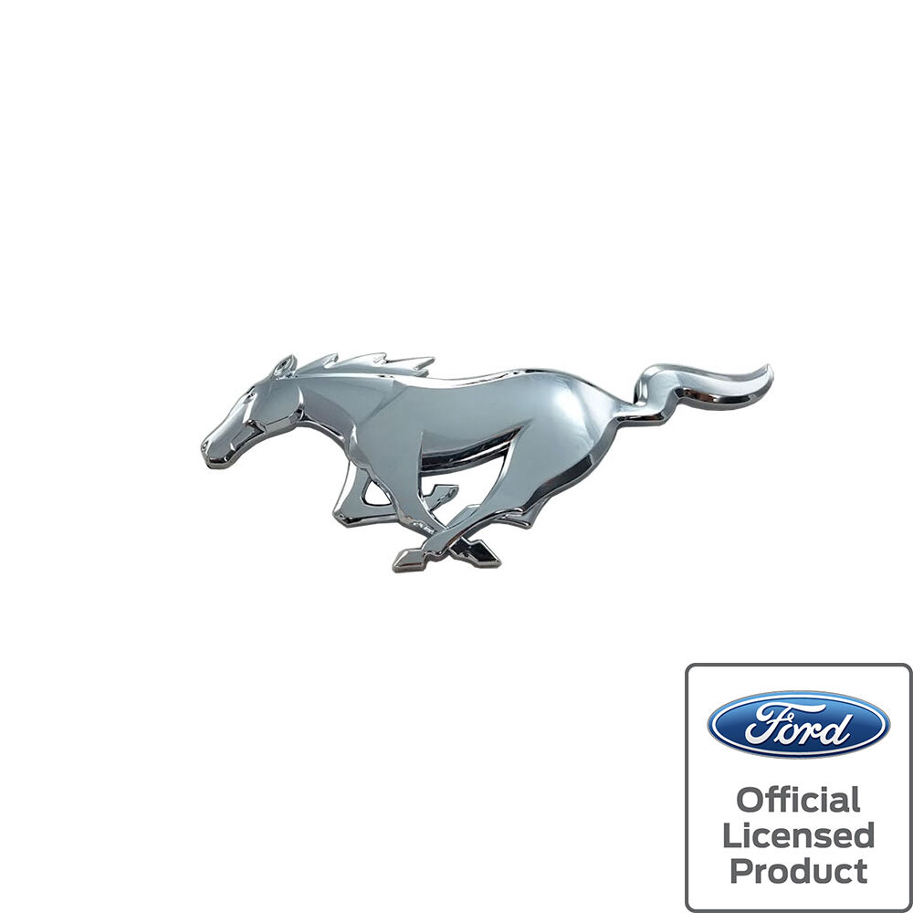 Mustang Pony Front Emblem Chrome Genuine Ford Licensed OEM New 2015-23