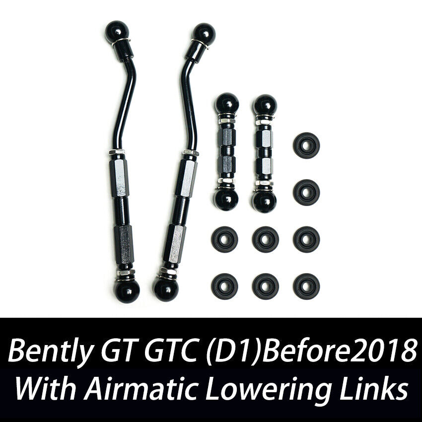 For 04-2017 BENTLEY CONTINENTAL GT GTC ADJUSTABLE LOWERING LINKS SUSPENSION KIT