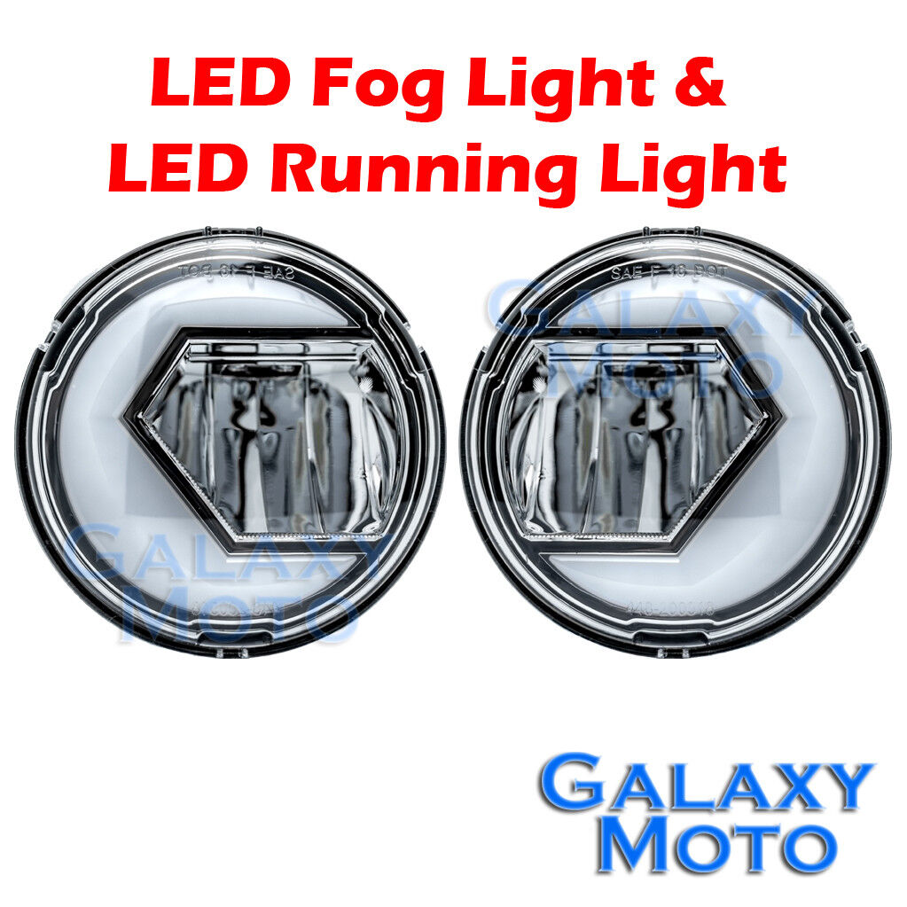 1 Pair Cree LED Fog Light+Running Light+Plug \'N\' Play for 07-17 Jeep Wrangler JK