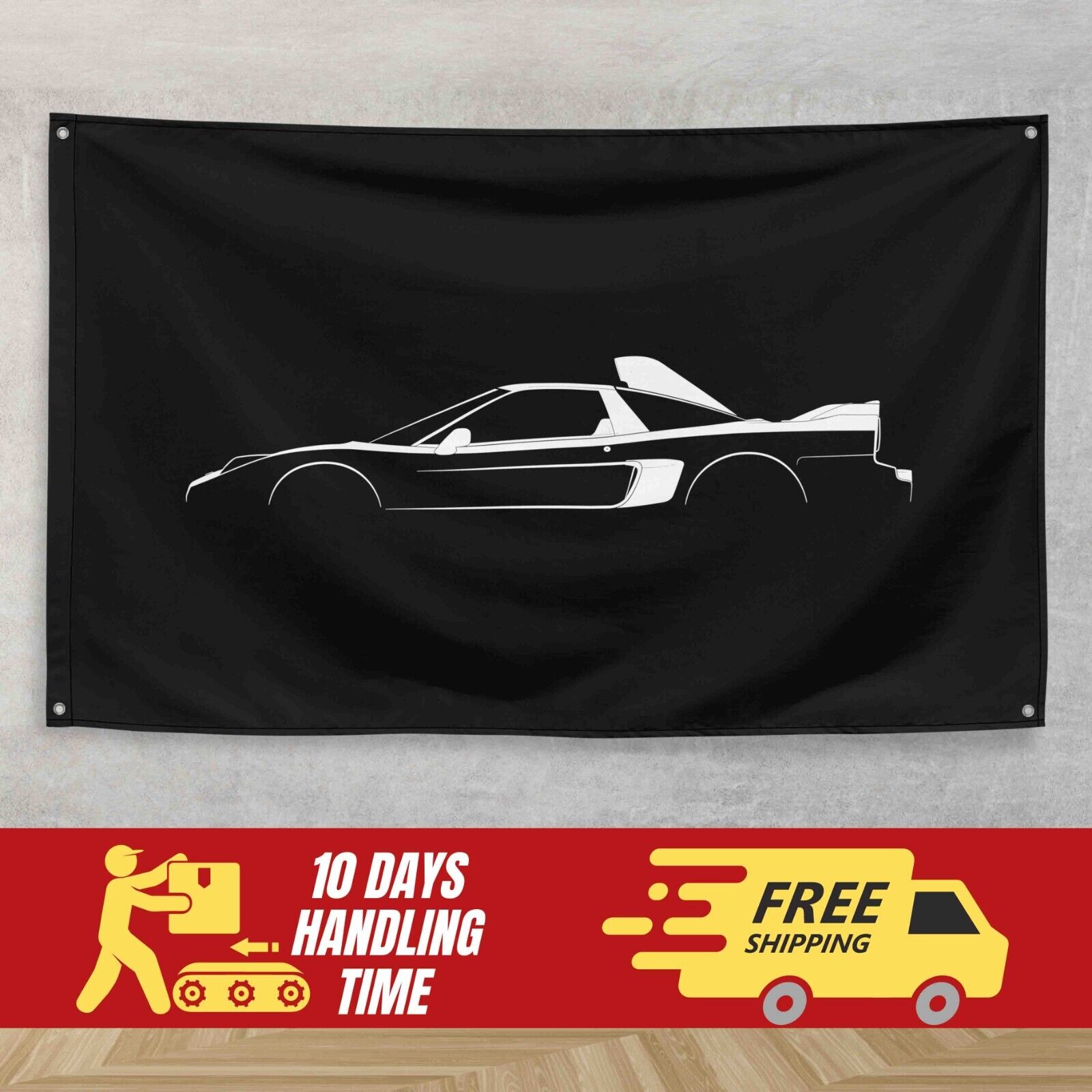 For Honda NSX-R GT 2005 Fans 3x5 ft Flag Banner Gift Birthday