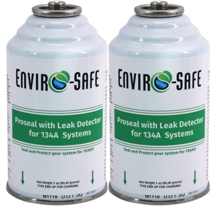 R 134a Leak Sealant, Pro Seal, Stop Leak w/ R 134a Leak Detector Dye - 2 Cans