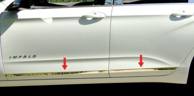 For 14-18 Impala Below Body Line Side Molding Accent Trim 1 1/4\'\' 4PC