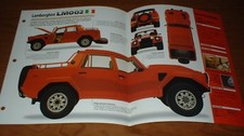 1987 LAMBORGHINI LM002 ORIGINAL IMP BROCHURE SPECS INFO 87-93 RAMBO LAMBO picture