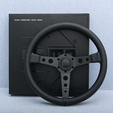 MOMO Prototipo P5 Black Edition 350mm Steering Wheel Genuine Leather Usa Stock picture
