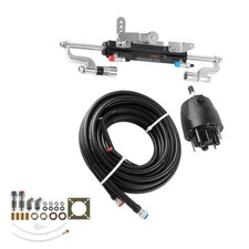 Uimoso Hydraulic Steering Kit for 300 HP Outboard Engines with Pump, Cylinder picture