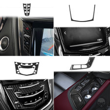 7Pcs Real Carbon Fiber Kits Full Interior Dash Trim For Cadillac CTS 2014-2019 picture