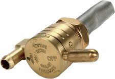 GOLAN PRODUCTS Click-Slick Fuel Petcock Downward Raw Brass 76-312D-BS picture