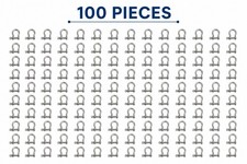 100 pack Marine Bow Shackle 4mm 5/32