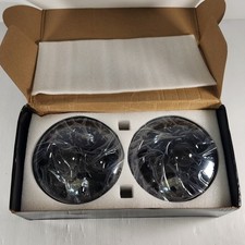 Auxbeam 7 Inch Round LED Headlights Pair Jeep Wrangler JK 12V QP005969 Black picture